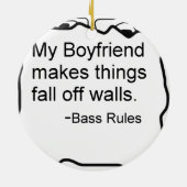 Mijn vriendje maakt dingen van de muren herfsten.  keramisch ornament (Achterkant)