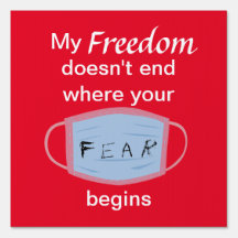 Mijn Vrijheid eindigt niet met teken.