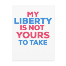 Mijn vrijheid is niet van ons om mee te nemen