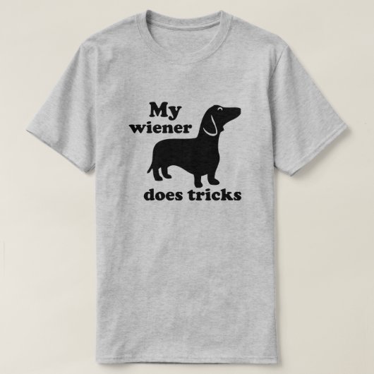 Mijn vrouw doet Tricks Dachshund Hondenliefhebber  T-shirt (Design voorkant)