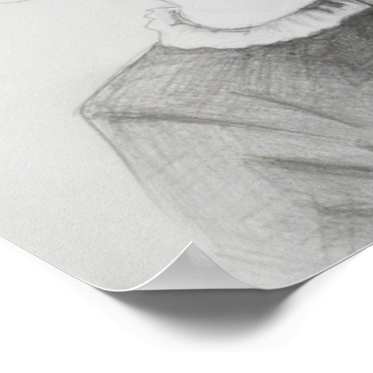 Mijn vrouw en mijn schoonmoeder optische illusie poster (Hoek)