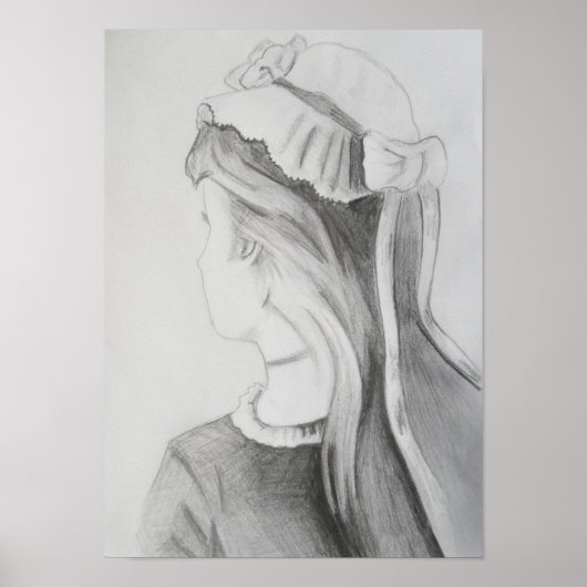 Mijn vrouw en mijn schoonmoeder optische illusie poster (Voorkant)