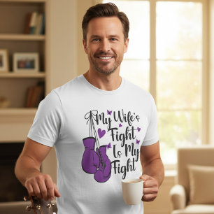 Mijn Vrouw Haar Strijd Is Mijn Strijd Epilepsie Tri-Blend Shirt