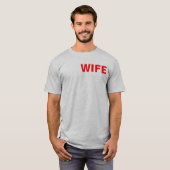 MIJN VROUW HEAVIER DAN U T-SHIRT (Voorkant volledig)