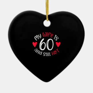 Mijn vrouw is 60 en nog steeds heet grappig kunst keramisch ornament