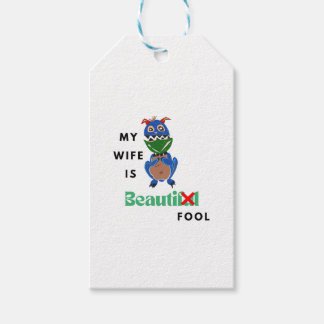 Mijn vrouw is Beauti-fool Cadeaulabel
