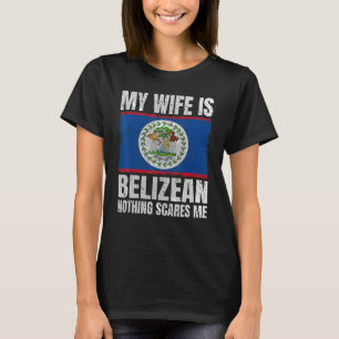 Mijn vrouw is Belizean Print voor Husband Beliz T-shirt