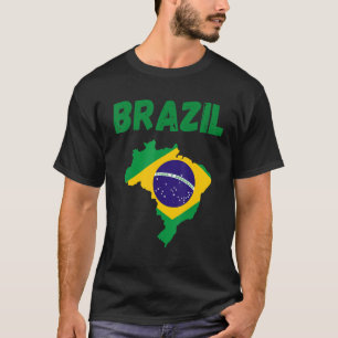 Mijn vrouw is Braziliaans erfgoed vlag Pr T-shirt
