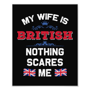 Mijn vrouw is Britse monarchie Verenigd Koninkrijk Foto Afdruk