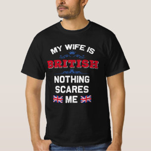 Mijn vrouw is Britse monarchie Verenigd Koninkrijk T-shirt
