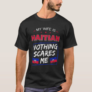 Mijn vrouw is de Haïtiaanse hoofdstad van het erfg T-shirt