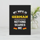Mijn vrouw is Duits Alemania Republiek Duitsland R Kaart (Staand voorkant)