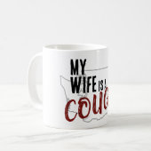 Mijn vrouw is een Cougar mok (Voorkant links)