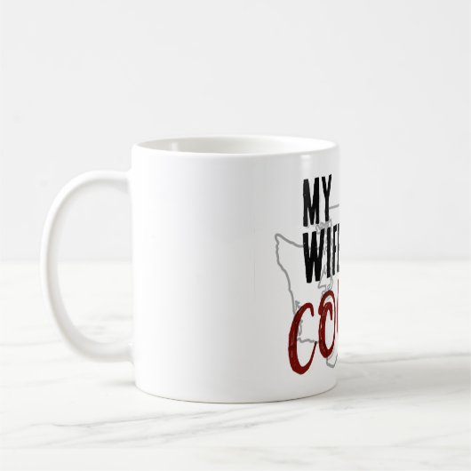 Mijn vrouw is een Cougar mok (Links)