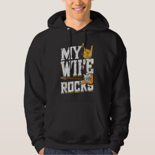 Mijn vrouw is geweldig, Elektronische Rockgitaar Hoodie