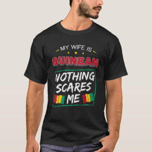 Mijn vrouw is Guinese roots Republiek Guinee Herit T-shirt