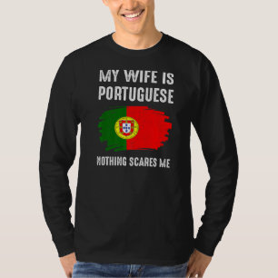 Mijn vrouw is het Portugese Portugese geprivilegie T-shirt