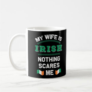 Mijn vrouw is Irish Eire Republic Ierland Roots Fl Koffiemok
