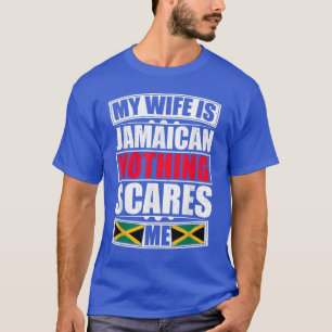 Mijn vrouw is Jamaican... niets wat me Jamaica aan T-shirt