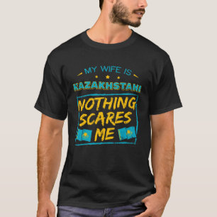 Mijn vrouw is Kazachstan Erfgoed Roots F T-shirt