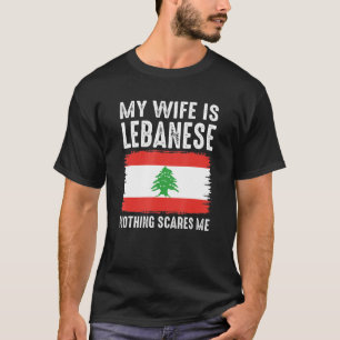 Mijn vrouw is Libanees, niets wat me van Husban ka T-shirt