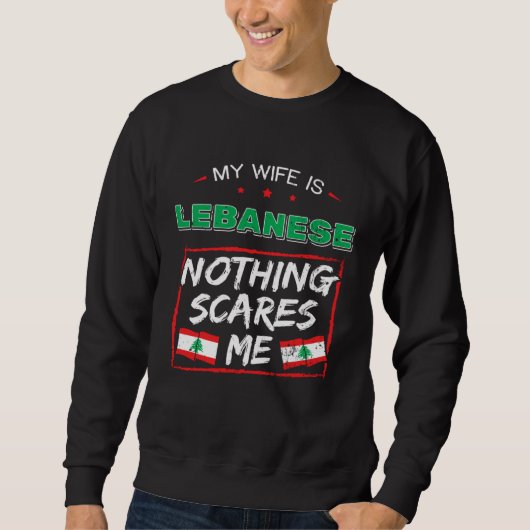 Mijn vrouw is Libanese Republiek Libanon Erfgoed W Trui (Voorkant)