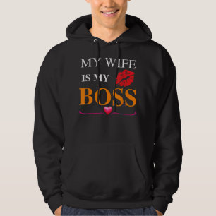 Mijn vrouw is Mijn baas... is een trouwdag... Hoodie