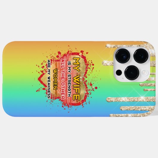 Mijn vrouw is mijn Sterke Magnet Sleutelhanger Case-Mate iPhone Case (Achterkant (horizontaal))