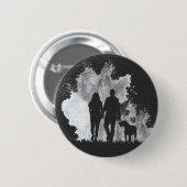 mijn vrouw is mijn valentijn 2021 ronde button 5,7 cm (Voorkant /achterkant)