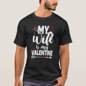 Mijn vrouw is mijn Valentijn verpleegbaan Valentij T-shirt (Voorkant)