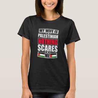 Mijn vrouw is Palestijns niets wat me Palestina sc T-shirt