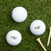 Mijn vrouw is psychotisch, grappige echtgenoot  golfballen (Insitu Gras)