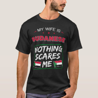 Mijn vrouw is Soedanese Republiek van de Soedanese T-shirt