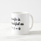 Mijn vrouw is zo mooi als Euler's Identity mok (Voorkant rechts)