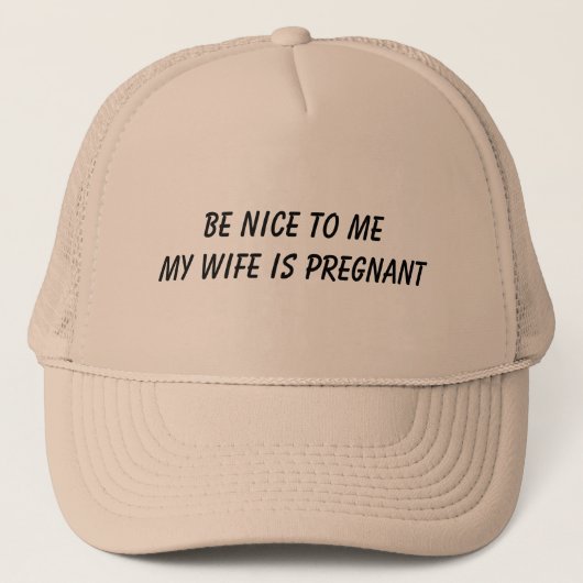 MIJN VROUW IS ZWANGER PET. TRUCKER PET (Voorkant)