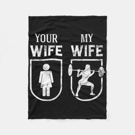 Mijn vrouw, je vrouw, weeshuis, grappenmaker fleece deken (Voorkant)