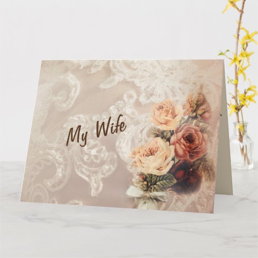 Mijn Vrouw Kaart (Gele Bloem)