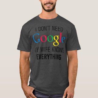 Mijn vrouw kent alles Funny Husband Pap Groom19 T-shirt