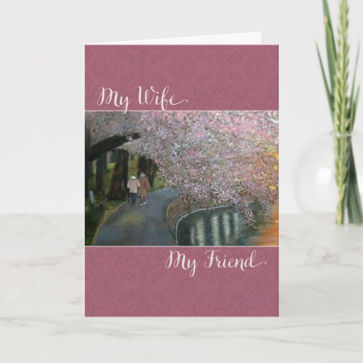 Mijn vrouw Mijn vriend - Valentijnsdag Feestdagen Kaart (Voorkant)