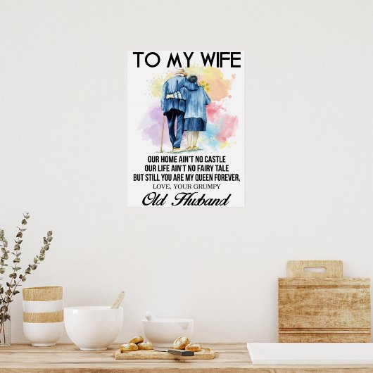 Mijn vrouw poster (Keuken)