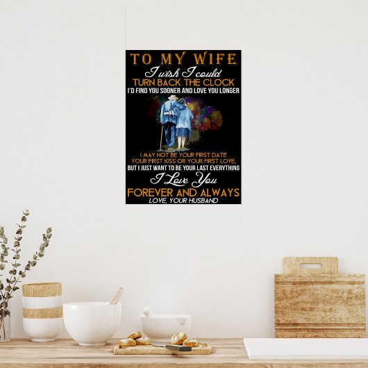 Mijn vrouw poster (Keuken)