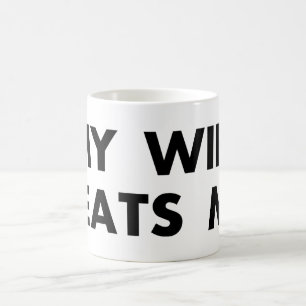 Mijn vrouw slaat me retro grappig koffiemok