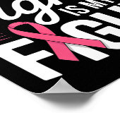 Mijn vrouw vecht is mijn strijd tegen borstkanker. poster (Hoek)