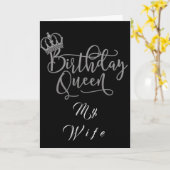 MIJN **VROUW** & **VERJAARDAG KONINGIN** KAART (Gele Bloem)