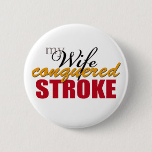 Mijn vrouw veroverde lijn ronde button 5,7 cm