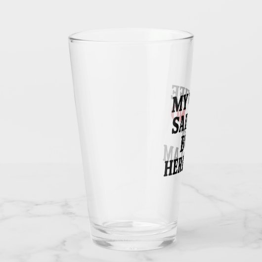 Mijn vrouw zei nee glas (Rechts)