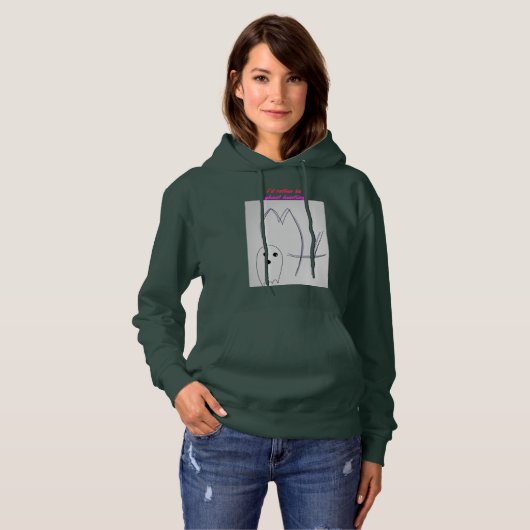 Mijn vrouwen, "Ik ben liever spookjacht", hoodie (Voorkant volledig)