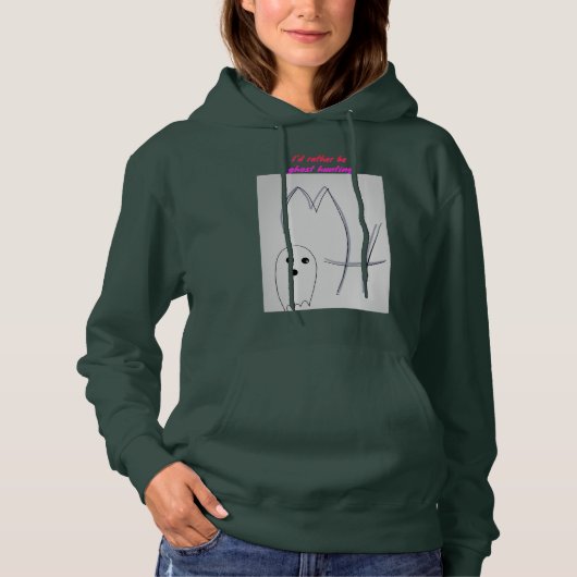 Mijn vrouwen, "Ik ben liever spookjacht", hoodie (Voorkant)