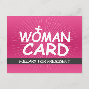 Mijn vrouwenkaart - Hillary voor President Briefkaart