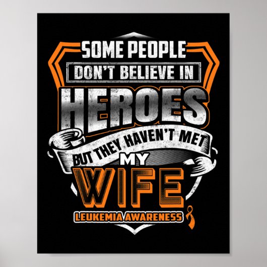 Mijn vrouw's gevecht is mijn gevecht leukemie Bewu Poster (Voorkant)